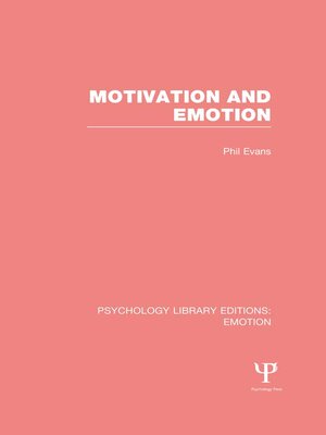 cover image of Motivation and Emotion